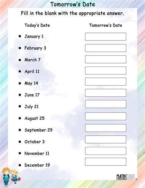 What is the date for tomorrow